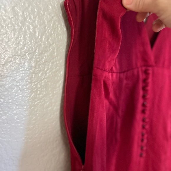 Extravagance Wine Red Satin Button-Back Maxi Dress NWOT Small - Picture 8 of 8